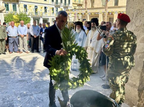 Στις εκδηλώσεις τιμής και μνήμης για τον Απόστολο Τίτο και τους σφαγιασθέντες της 25ης Αυγούστου 1898 ο Χάρης Μαμουλάκης