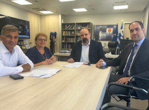 Συνάντηση εργασίας Μουρτζανού – Κεφαλογιάννη – Λιονή με τον Υφυπουργό Πολιτικής Προστασίας