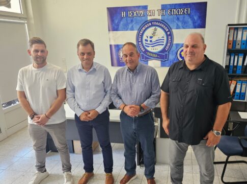 Συνάντηση της Ένωσης Αστυνομικών Υπαλλήλων Λασιθίου με τον Ι. Πλακιωτάκη