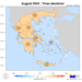 Αύγουστος 2024: Πιο θερμός σε Πελοπόννησο, Βόρεια και Δυτική Ελλάδα  