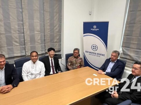 Επίσκεψη Πρέσβεων Ινδονησίας, Φιλιππίνων, Ταϊλάνδης και Βιετνάμ στον Περιφερειάρχη Κρήτης