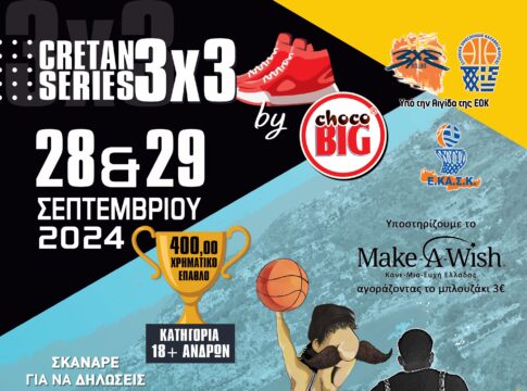 Έρχεται το 2ο τουρνουά 3×3 Basketball «Cretan Series» στο Μαλεβίζι