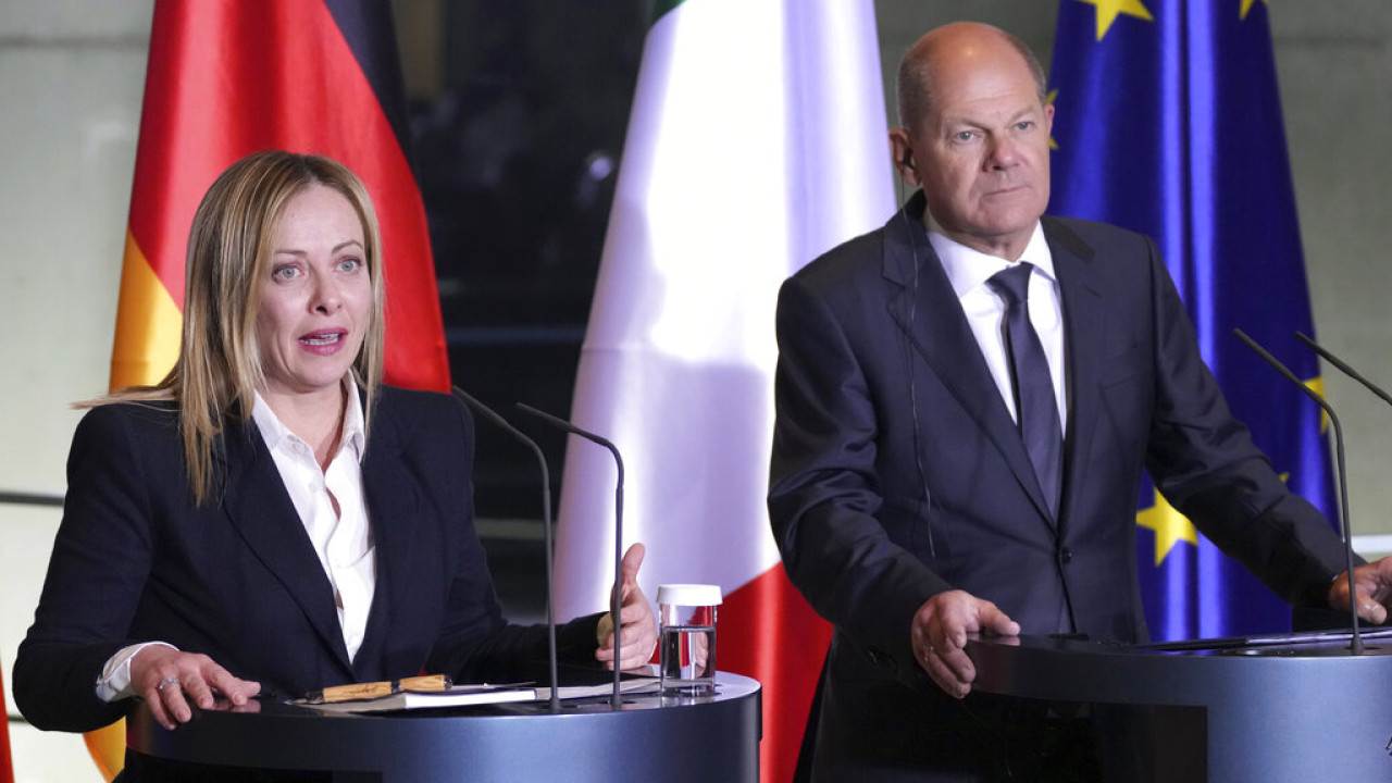 Γερμανία-Ιταλία: Συνομιλία Σολτς-Μελόνι για το μεταναστευτικό