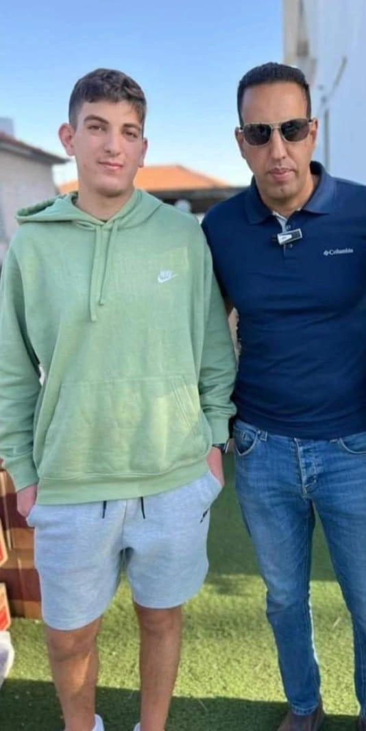 Father and son, Gil and Or Taasa, photographed shortly before they were murdered by Hamas terrorists on October 7