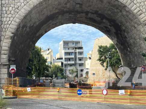 Κλειστή η Χανιόπορτα – Ξεκίνησαν οι εργασίες αποκατάστασης