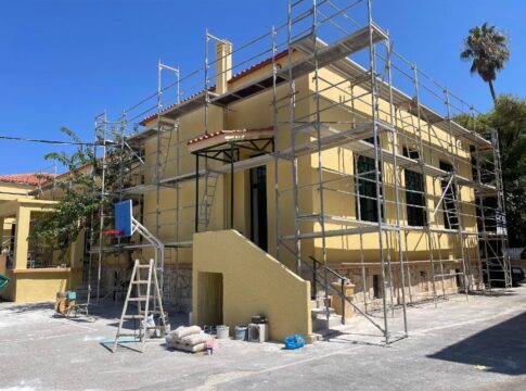 Ολοκληρώνεται η ολική ανακατασκευή του 9ου Δημοτικού Σχολείου Χαλέπας, λίγο πριν το πρώτο κουδούνι