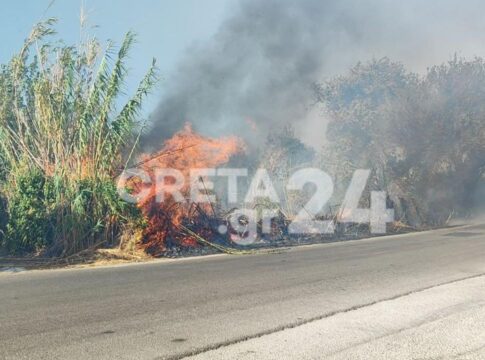 Σε εξέλιξη η μεγάλη φωτιά στα Χανιά: Εναέρια μέσα στη μάχη με τις φλόγες – Ζητήθηκε εκκένωση
