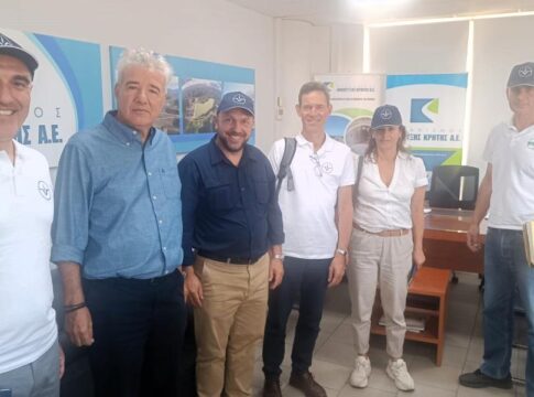 Στις εγκαταστάσεις της έδρας του Ο.Α.Κ. στα Χανιά ο C.E.O. της Ολλανδικής HVA
