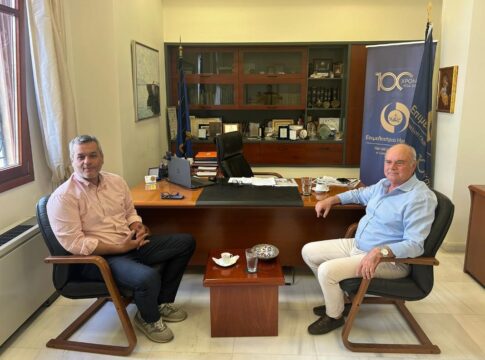 Συνάντηση Χάρη Μαμουλάκη με τον Πρόεδρο του Επιμελητηρίου Ηρακλείου