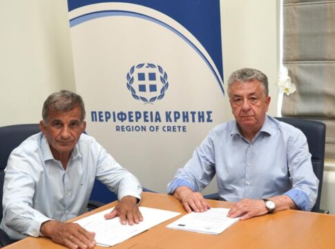 Συνάντηση Δημάρχου Αμαρίου με τον Περιφερειάρχη Κρήτης