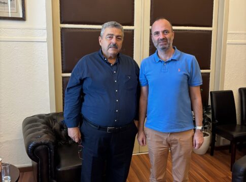 Συνάντηση εργασίας του Νίκου Καλογερή με τον δρ. Ανδρέα Στοϊμενίδη