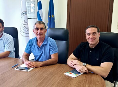 Συνάντηση του Γιώργου Ματαλλιωτάκη με τον Πρύτανη και τον Αντιπρύτανη Οικονομικών του ΕΛΜΕΠΑ