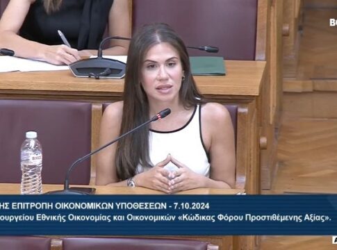 Ανοίγει τον «φάκελο ΦΠΑ» η Ελένη Βατσινά ως ειδική αγορήτρια του ΠΑΣΟΚ