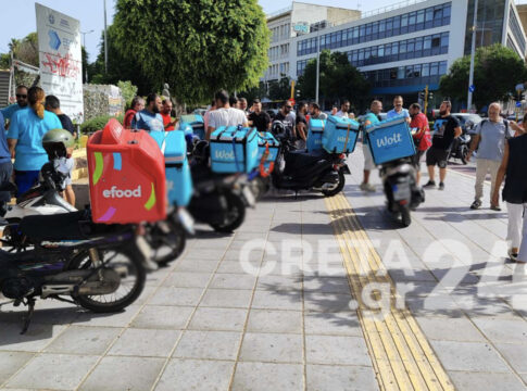 Χανιά: Σε κινητοποίηση προχώρησαν διανομείς