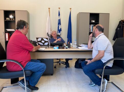 Διαδοχικές συναντήσεις του Δημάρχου Ηρακλείου Αλέξη Καλοκαιρινού με τους Προέδρους των Δημοτικών Κοινοτήτων Βασιλειών και Βενεράτου