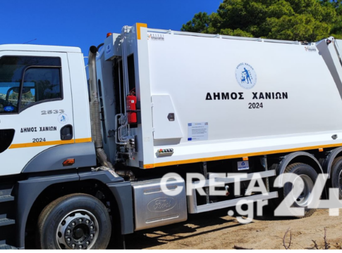 Δύο απορριμματοφόρα παραχώρησε ο Δήμος Χανίων στον Δήμο Μαλεβιζίου