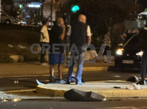 Hράκλειο: Σε σοβαρή κατάσταση ένας νεαρός μετά από τροχαίο στην παραλιακή