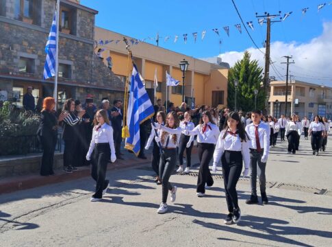 Λαμπρός ο εορτασμός της εθνικής επετείου της 28ης Οκτωβρίου στο Οροπέδιο Λασιθίου