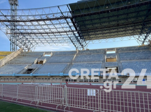 Νέα αλλαγή σχεδιασμού για τις εργασίες στο στέγαστρο του Παγκρητίου Σταδίου