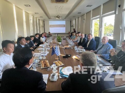 Πολιτική Προστασία και διαχείριση κινδύνων στην Κρήτη – Συνεργασία με κινεζική αντιπροσωπεία στο ΕΛΜΕΠΑ