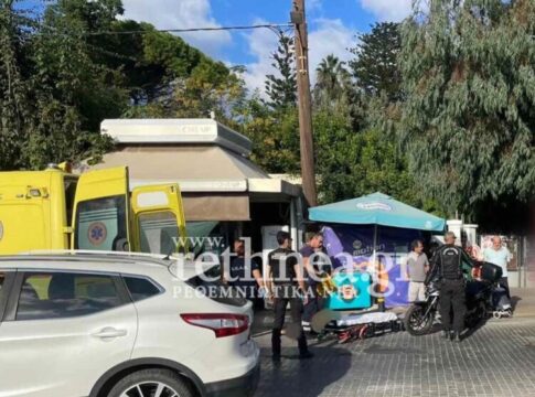 Ρέθυμνο: Στο νοσοκομείο 56χρονη μετά από τροχαίο με μοτοσικλέτα