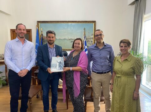 Στον Δήμαρχο Χανίων, Παναγιώτη Σημανδηράκη η Πρέσβειρα της Ολλανδίας