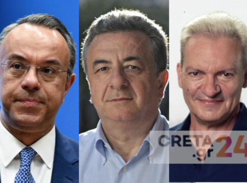 Συνάντηση Καλοκαιρινού – Αρναουτάκη – Σταϊκούρα στο αεροδρόμιο «Νίκος Καζαντζάκης»