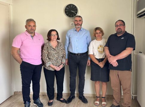 Συνάντηση Μ. Χνάρη με τον Πρόεδρο και τα Μέλη του ΔΣ του Συλλόγου Γενικών/Οικογενειακών Ιατρών Ρεθύμνου