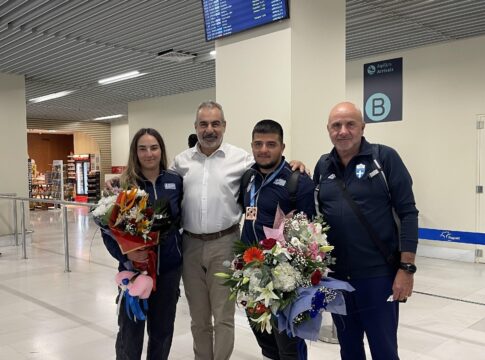 Τον Χανιώτη Παγκόσμιο Πρωταθλητή στην σκοποβολή Εφραίμ Νικαλαντωνάκη υποδέχθηκε ο Αντιδήμαρχος Αθλητισμού