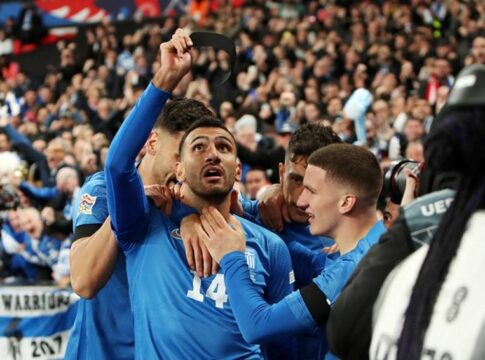 Tρομερή Εθνική, καθάρισε τους Άγγλους στο Γουέμπλεϊ στο 94’ για τον Μπάλντοκ