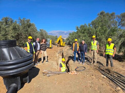 Δήμος Φαιστού: Έναρξη εργασίων στο αποχετευτικό δίκτυο Κούσε και σύνδεση με τον βιολογικό καθαρισμό Μοιρών