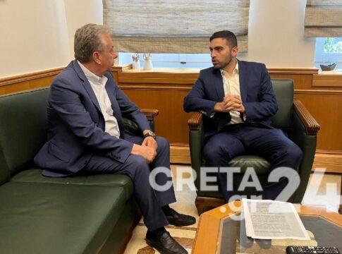 Η λειψυδρία και η καταστροφική ξηρασία στο επίκεντρο της συνάντησης του Κωνσταντίνου Κεφαλογιάννη με τον Περιφερειάρχη Κρήτης