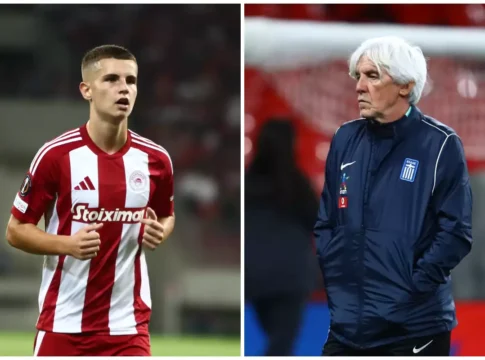 Η συγκέντρωση της Εθνικής ποδοσφαίρου για το Ελλάδα – Αγγλία και η αγκαλιά του Γιοβάνοβιτς στον Μουζακίτη