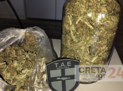 Ηράκλειο: Η έφοδος των αστυνομικών σε σπίτι αποκάλυψε κάνναβη