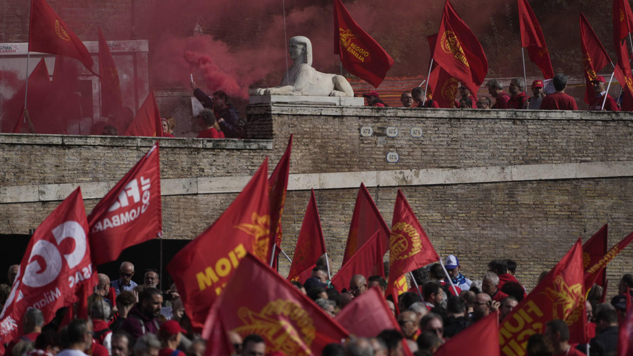 Ιταλία: Γενική απεργία για τον προϋπολογισμό της κυβέρνησης Μελόνι