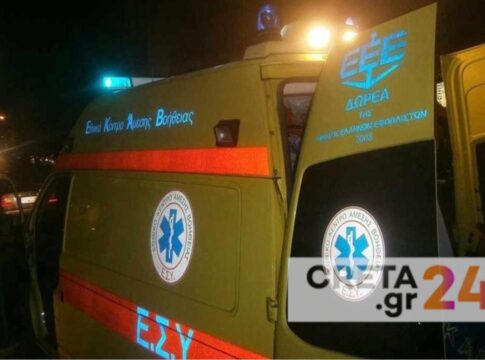 Κρήτη: Στο νοσοκομείο 29χρονος μετά από τροχαίο