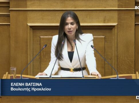 Στη Βουλή από την Ελ. Βατσινά οι αριθμοί «της ντροπής» για το ΕΣΥ στην Κρήτη