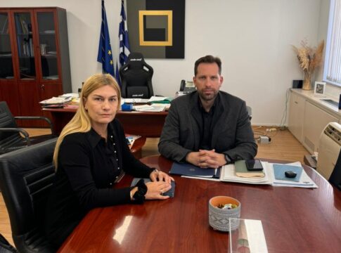 Συνάντηση της Σέβης Βολουδάκη με Γενικό Γραμματέα Εργασιακών Σχέσεων
