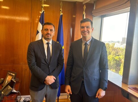 Συνάντηση του Αλέξανδρου Μαρκογιαννάκη με τον Υφυπουργό Προστασίας του Πολίτη
