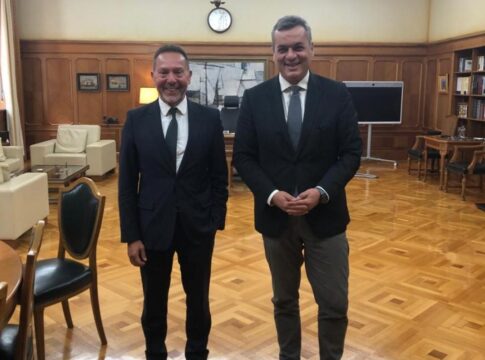 Συνάντηση του Χάρη Μαμουλάκη με το Διοικητή της Τράπεζας της Ελλάδος Γιάννη Στουρνάρα