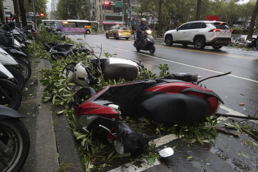 Typhoon Kong-rey in Taipei, Taiwan