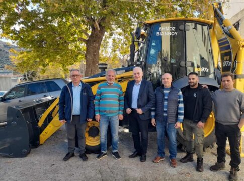 Δήμος Βιάννου: Ενισχύεται σημαντικά με ένα νέο υπερσύγχρονο μηχάνημα έργων