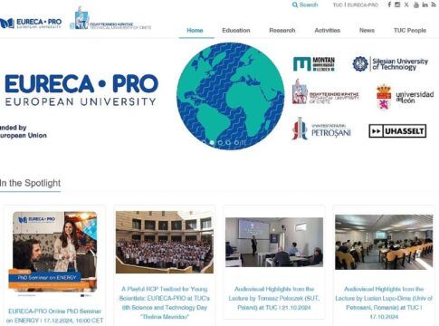 EURECA-PRO @ TUC: Νέα Τοπική Ιστοσελίδα και Έναρξη Σειράς Podcast