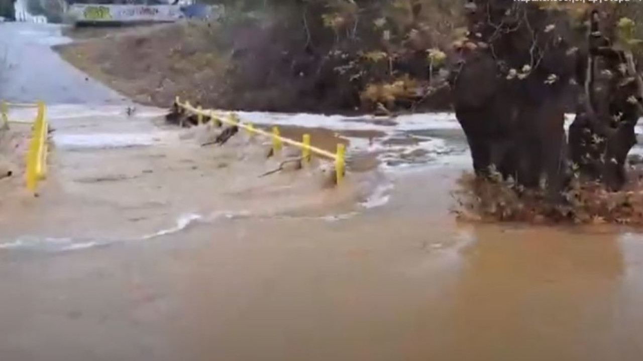 Κακοκαιρία «Bora» - Θεσσαλονίκη: Υπερχείλισε το Φράγμα της Θέρμης
