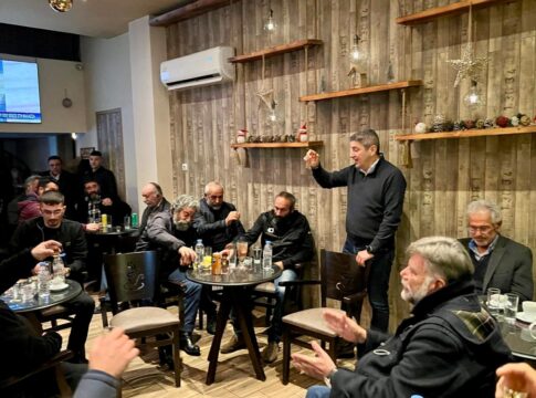 Στην Αγία Βαρβάρα ο Λευτέρης Αυγενάκης