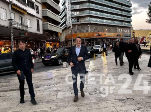 Στο Ηράκλειο ο Πρωθυπουργός Κυριάκος Μητσοτάκης 