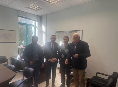 Συνάντηση εργασίας στη ΔΕΥΑΗ με το Φραγκίσκο Παρασύρη