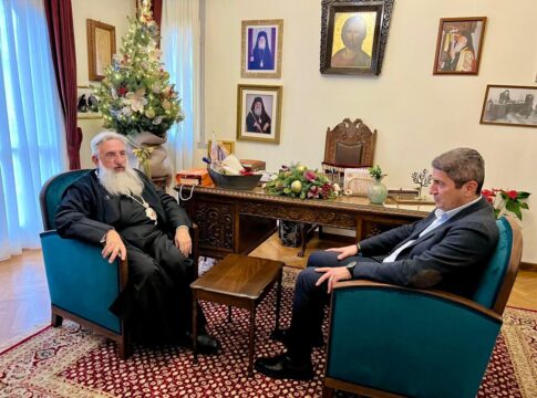 Συνάντηση του Λευτέρη Αυγενάκη με τον Αρχιεπίσκοπο Κρήτης