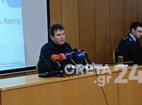 Χρυσοχοΐδης από Ηράκλειο: Ενισχύονται ΤΑΕ και ΟΠΚΕ, έρχονται και νέα περιπολικά