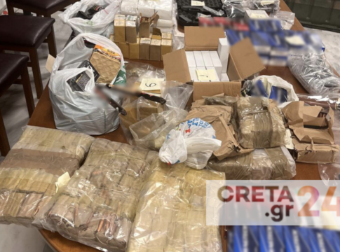 Κρήτη: Έφοδος αστυνομικών σε αποθήκη αποκάλυψε κοκαΐνη και βαρύ οπλισμό – Συνελήφθη 36χρονος
